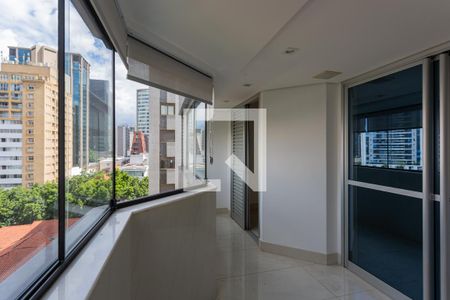 Varanda de apartamento à venda com 3 quartos, 91m² em Funcionários, Belo Horizonte