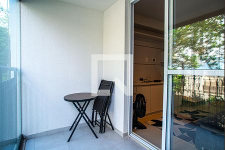 Varanda da Sala/Quarto de kitnet/studio para alugar com 1 quarto, 25m² em Consolação, São Paulo