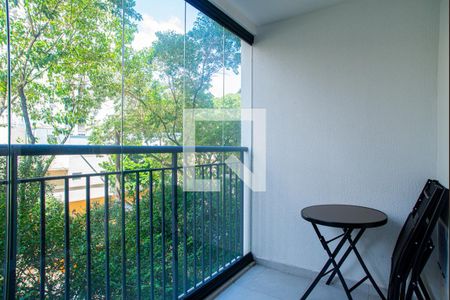Varanda da Sala/Quarto de kitnet/studio para alugar com 1 quarto, 25m² em Consolação, São Paulo