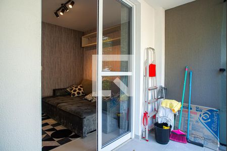 Varanda da Sala/Quarto de kitnet/studio para alugar com 1 quarto, 25m² em Consolação, São Paulo