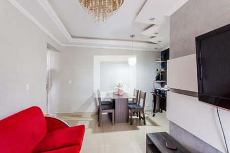 Sala de apartamento à venda com 3 quartos, 86m² em Campestre, Santo André