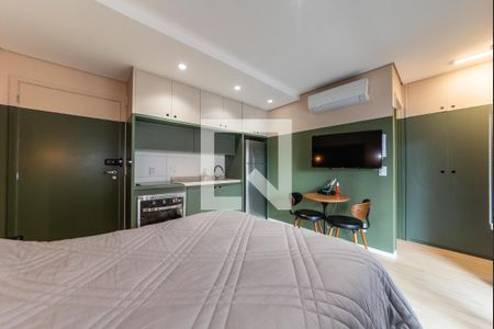 Quarto de kitnet/studio à venda com 1 quarto, 29m² em Brooklin Paulista, São Paulo