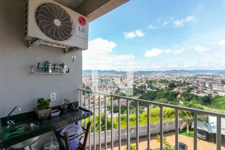 Varanda de apartamento à venda com 2 quartos, 54m² em Engenho Nogueira, Belo Horizonte