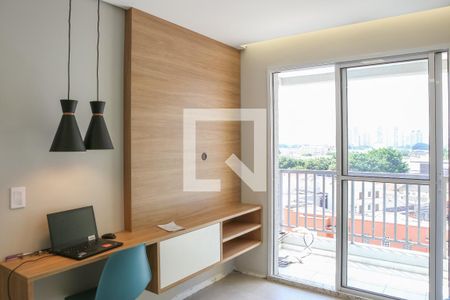 Sala e Cozinha de apartamento para alugar com 1 quarto, 28m² em Água Branca, São Paulo