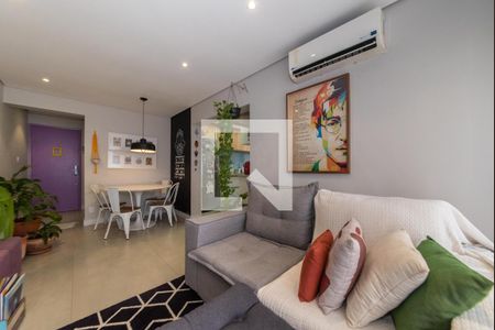 Sala de apartamento à venda com 2 quartos, 65m² em Brooklin, São Paulo
