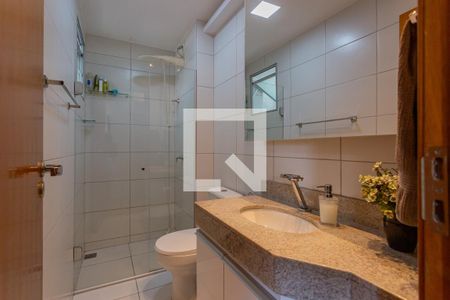Banheiro da Suíte de apartamento à venda com 3 quartos, 90m² em Renascença, Belo Horizonte