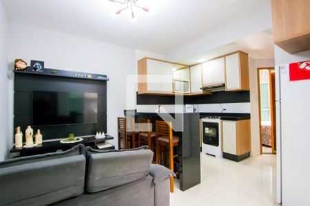 Sala de apartamento à venda com 2 quartos, 52m² em Vila Humaitá, Santo André