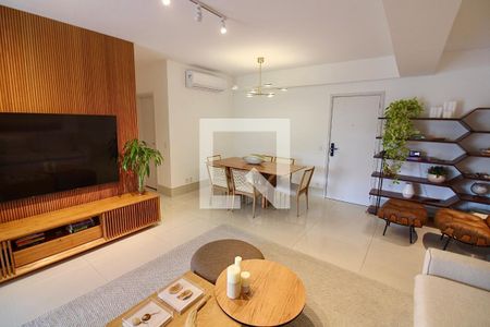 Sala de apartamento para alugar com 3 quartos, 128m² em Barra da Tijuca, Rio de Janeiro