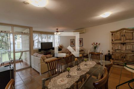 Sala de apartamento para alugar com 4 quartos, 135m² em Loteamento João Batista Julião, Guarujá