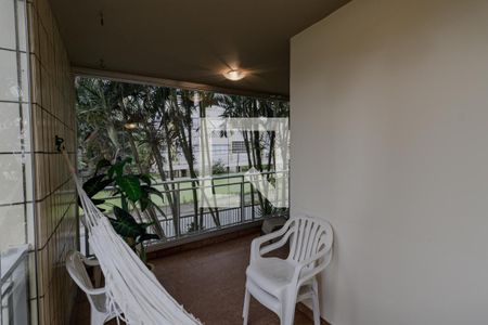 Varanda da Sala de apartamento para alugar com 4 quartos, 135m² em Loteamento João Batista Julião, Guarujá