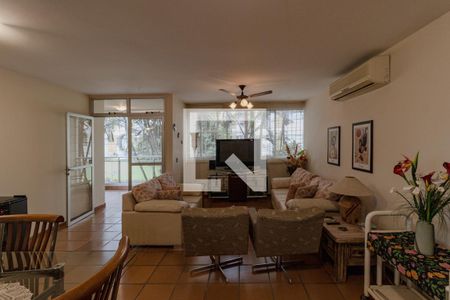 Sala de apartamento para alugar com 4 quartos, 135m² em Loteamento João Batista Julião, Guarujá