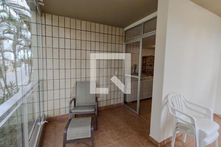Varanda da Sala de apartamento para alugar com 4 quartos, 135m² em Loteamento João Batista Julião, Guarujá