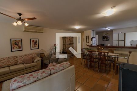 Sala de apartamento para alugar com 4 quartos, 135m² em Loteamento João Batista Julião, Guarujá