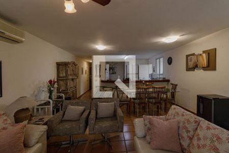 Sala de apartamento para alugar com 4 quartos, 135m² em Loteamento João Batista Julião, Guarujá