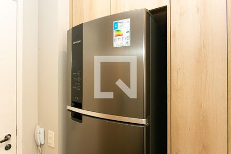 Studio para alugar com 35m², 1 quarto e sem vaga Studio para alugar com 35m², 1 quarto e sem vagaCozinha - Geladeira