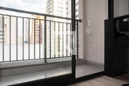 Varanda do Studio de kitnet/studio para alugar com 1 quarto, 26m² em Mirandópolis, São Paulo