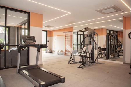 Studio para alugar com 26m², 1 quarto e sem vaga Studio para alugar com 26m², 1 quarto e sem vagaÁrea comum - Academia