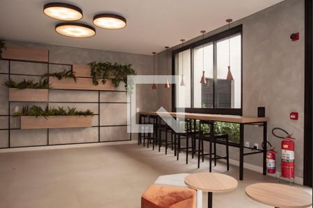 Studio para alugar com 26m², 1 quarto e sem vaga Studio para alugar com 26m², 1 quarto e sem vagaHall social