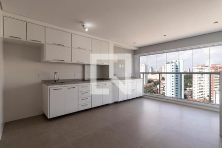 Sala e Cozinha de apartamento à venda com 1 quarto, 43m² em Vila Clementino, São Paulo