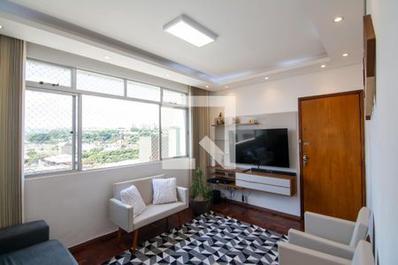 Sala 1 de apartamento à venda com 3 quartos, 90m² em Coração Eucarístico, Belo Horizonte