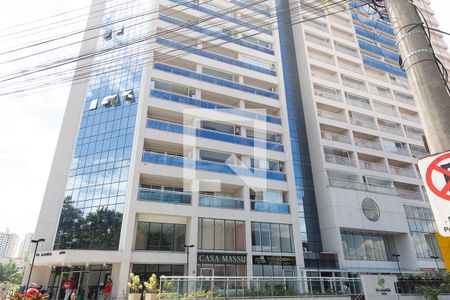 Apartamento para alugar com 37m², 1 quarto e 1 vagaFachada e portaria