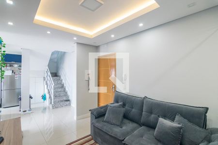 Sala de apartamento à venda com 2 quartos, 141m² em Vila Scarpelli, Santo André