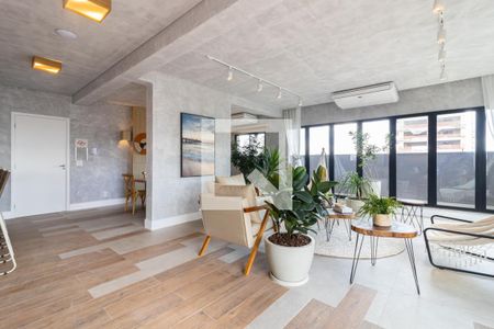 Studio à venda com 26m², 1 quarto e sem vagaÁrea comum - Espaço Gourmet