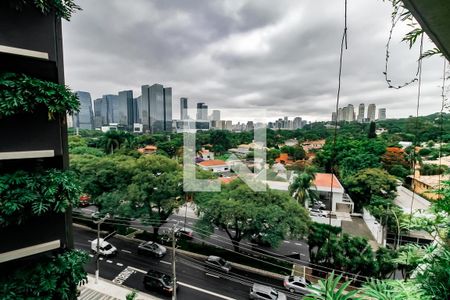 Vista da Varanda de apartamento à venda com 1 quarto, 84m² em Cidade Jardim, São Paulo