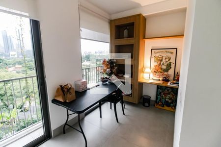 Detalhe Sala de apartamento à venda com 1 quarto, 84m² em Cidade Jardim, São Paulo