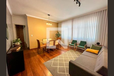 Sala de apartamento à venda com 3 quartos, 100m² em Estoril, Belo Horizonte