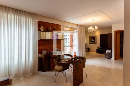 Sala de apartamento à venda com 3 quartos, 125m² em Belvedere, Belo Horizonte