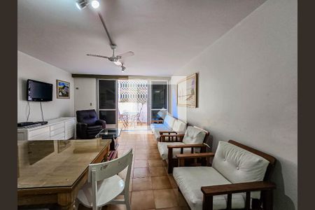 Sala de casa de condomínio para alugar com 3 quartos, 90m² em Loteamento Joao Batista Juliao, Guarujá
