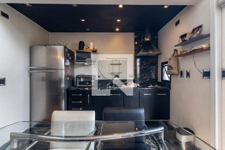 Sala e Cozinha de kitnet/studio à venda com 1 quarto, 53m² em Moema, São Paulo