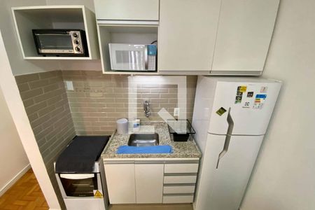 Cozinha de kitnet/studio à venda com 1 quarto, 27m² em Flamengo, Rio de Janeiro
