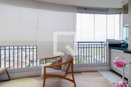 Sala - Varanda de apartamento para alugar com 3 quartos, 109m² em Jardim Aeroporto, São Paulo