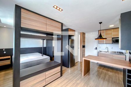 Sala de casa de condomínio para alugar com 1 quarto, 32m² em Catumbi, São Paulo
