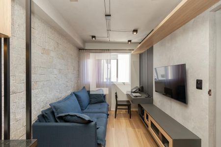 Sala de apartamento à venda com 1 quarto, 28m² em Jardim Caravelas, São Paulo