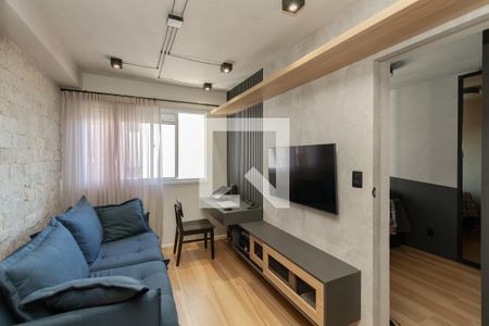 Sala de apartamento à venda com 1 quarto, 28m² em Jardim Caravelas, São Paulo