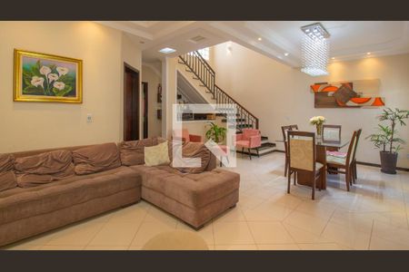 Sala de casa de condomínio à venda com 4 quartos, 368m² em Mirante de Jundiaí, Jundiaí