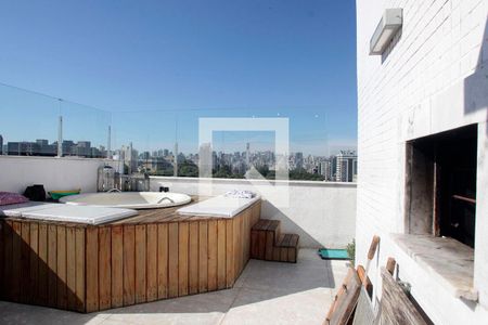Apartamento para alugar com 200m², 3 quartos e 3 vagasVaranda Cobertura Detalhe Hidro