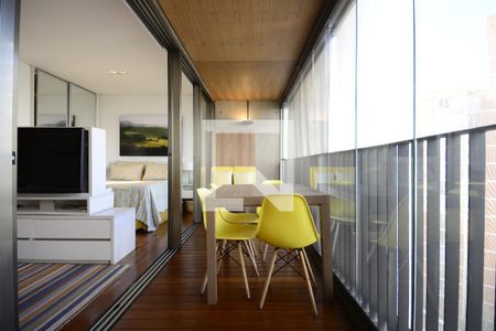 Varanda  Sala de apartamento para alugar com 1 quarto, 44m² em Vila Mariana, São Paulo