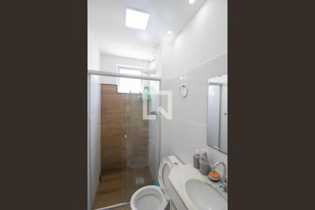 Banheiro da Suíte de apartamento à venda com 3 quartos, 90m² em Betim Industrial, Betim