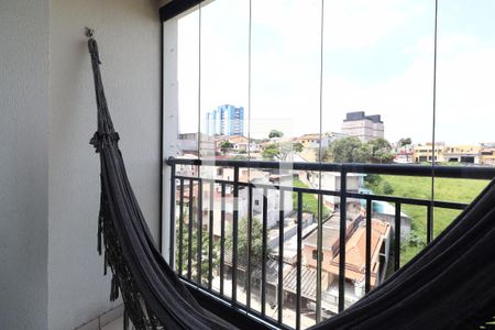 Sacada Sala de apartamento à venda com 2 quartos, 55m² em Jardim Jamaica, Santo André