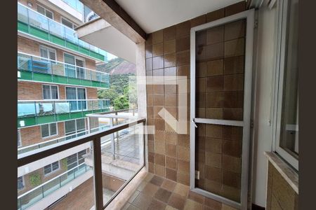 Varanda da sala  de apartamento para alugar com 2 quartos, 70m² em Botafogo, Rio de Janeiro