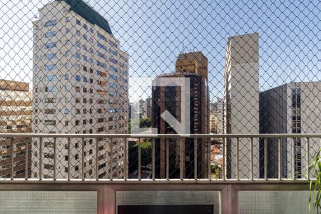 Varanda da Sala de apartamento para alugar com 3 quartos, 198m² em Consolação, São Paulo