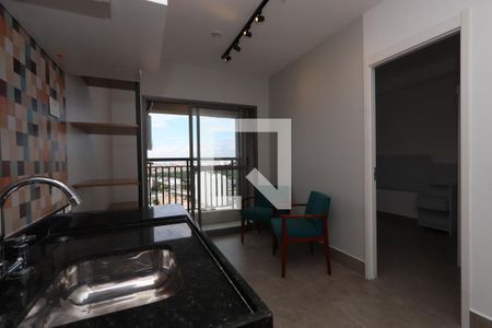 Sala/Cozinha de apartamento para alugar com 1 quarto, 28m² em Vila Independência, São Paulo