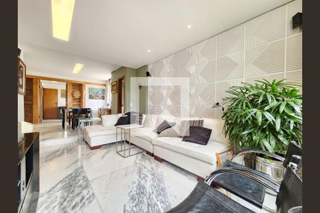 Sala de apartamento à venda com 4 quartos, 133m² em Anchieta, Belo Horizonte