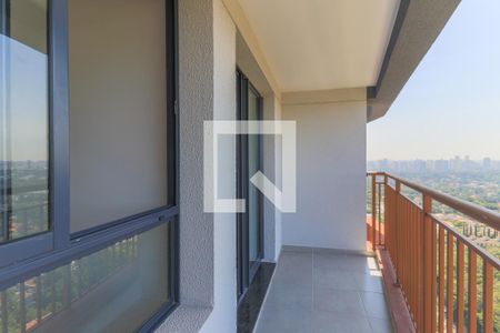 Varanda da Sala de apartamento para alugar com 2 quartos, 47m² em Santo Amaro, São Paulo