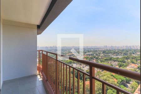 Varanda da Sala de apartamento para alugar com 2 quartos, 47m² em Santo Amaro, São Paulo