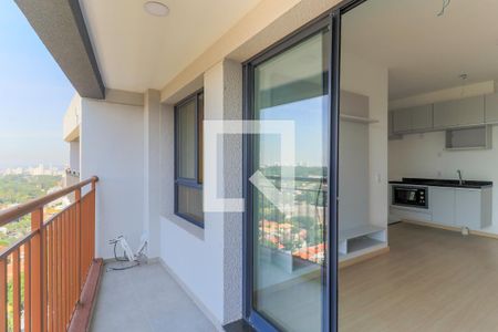 Varanda da Sala de apartamento para alugar com 2 quartos, 47m² em Santo Amaro, São Paulo